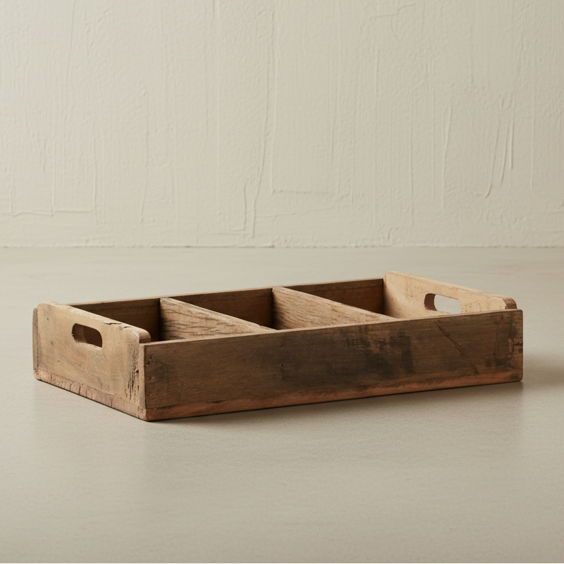 Reclaimed Wood Storage Tray