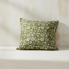 Olive Floral Cushion