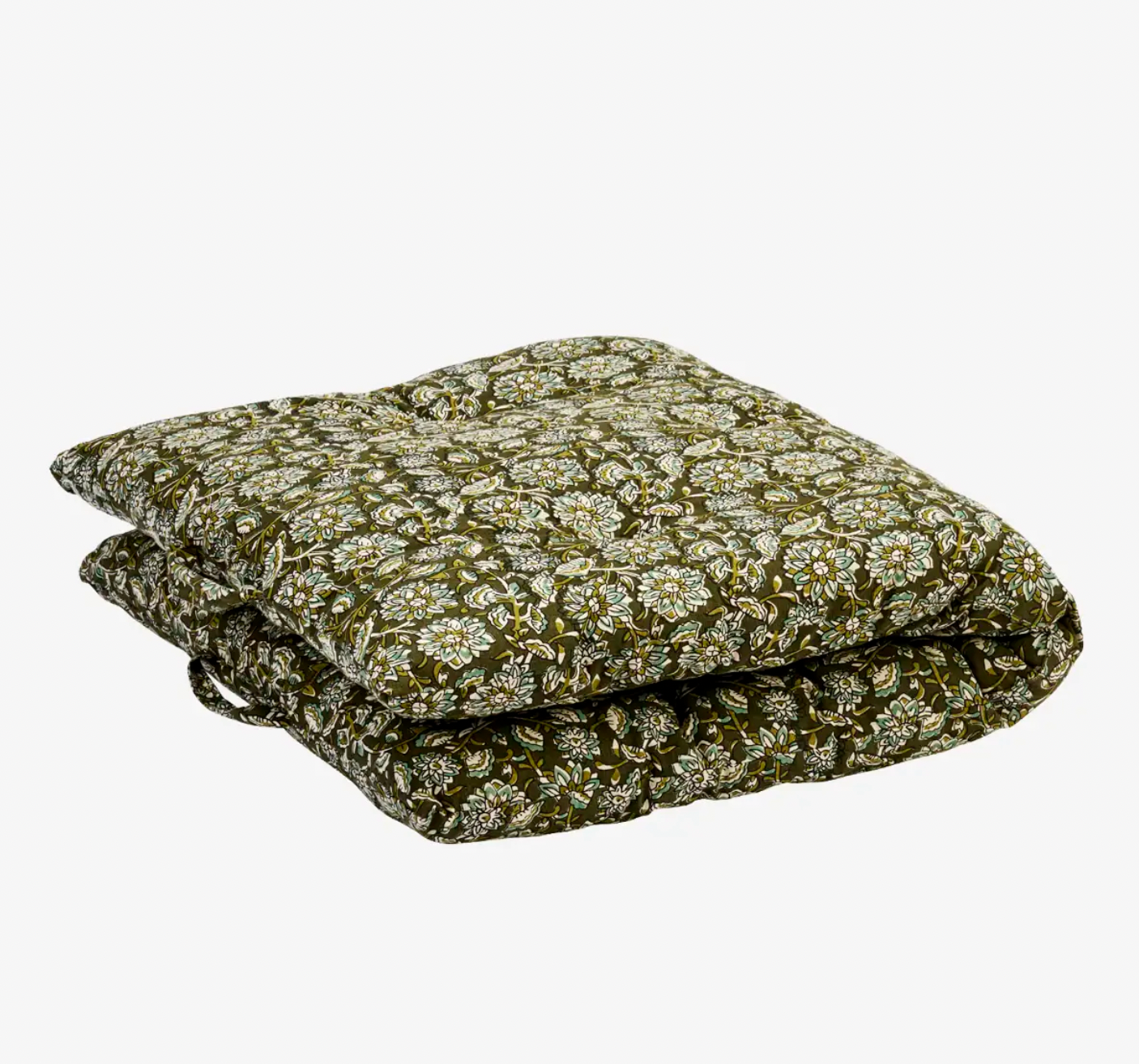Olive Floral Mattress Cushion