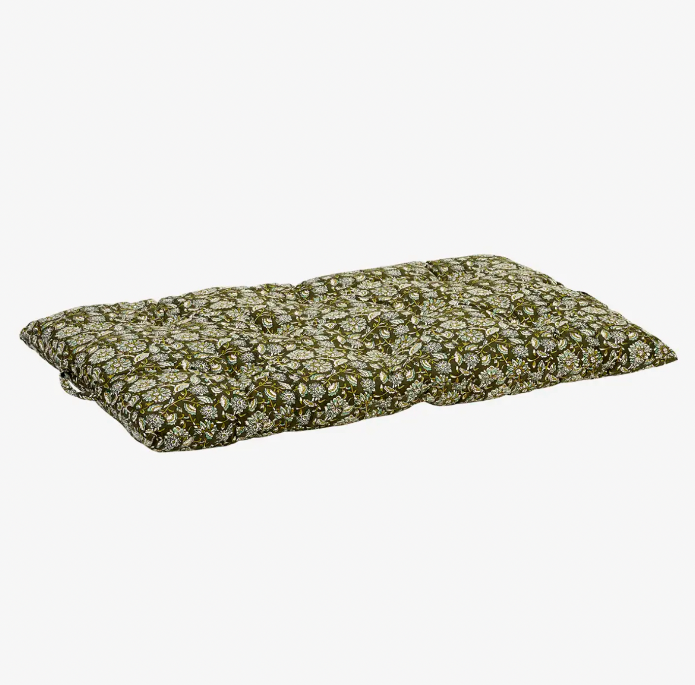Olive Floral Mattress Cushion