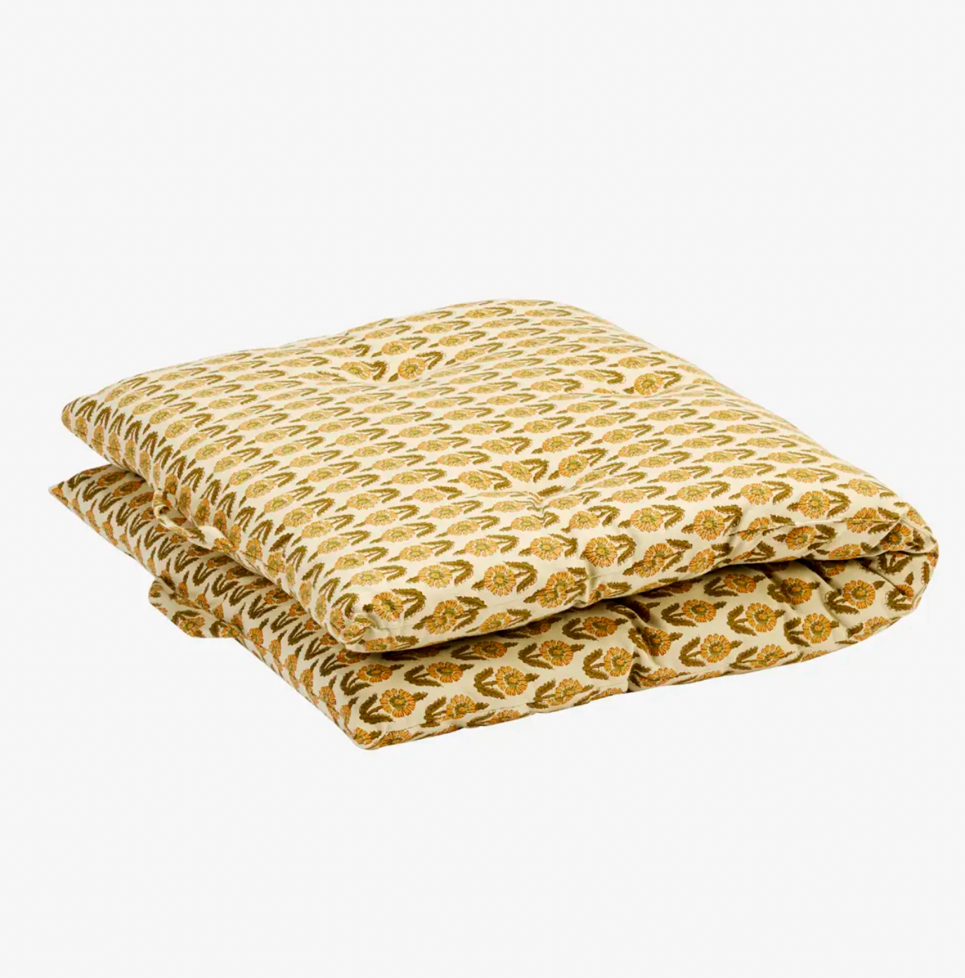 Ochre Floral Mattress Cushion