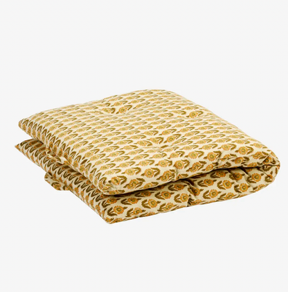 Ochre Floral Mattress Cushion
