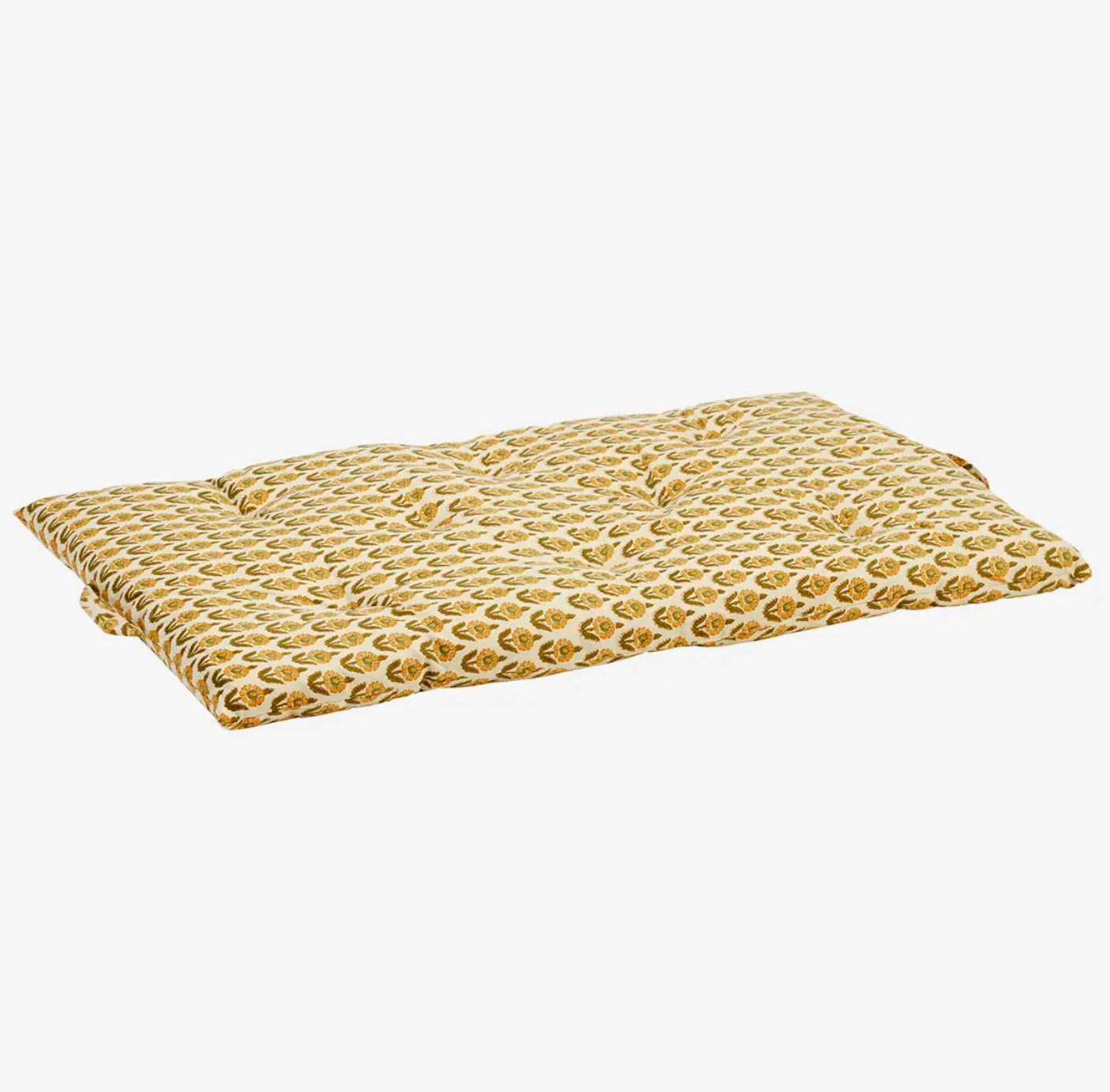 Ochre Floral Mattress Cushion
