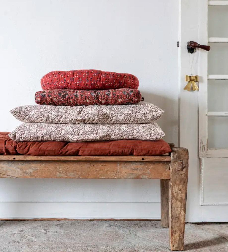 Plum Floral Mattress Cushion