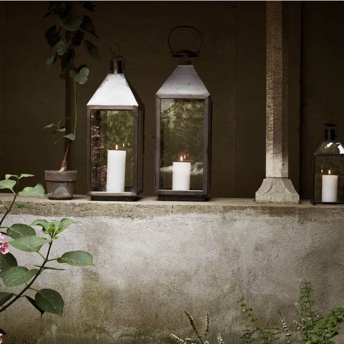 Handmade Oxidized Brass Lantern
