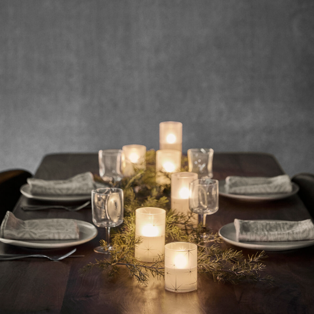 Set of 3 Star LED Candles