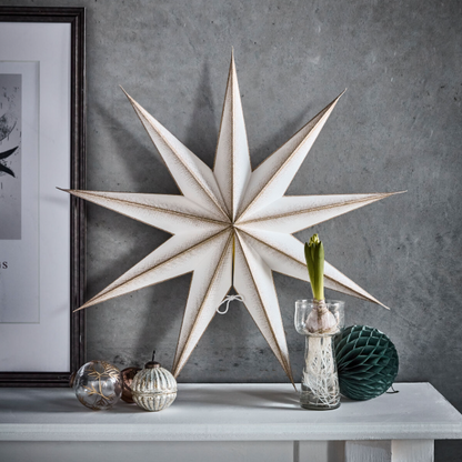 Champagne 9 Point Paper Star
