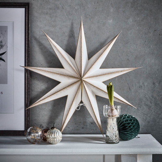 Champagne 9 Point Paper Star