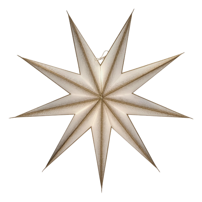 Champagne 9 Point Paper Star