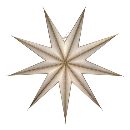 Champagne 9 Point Paper Star