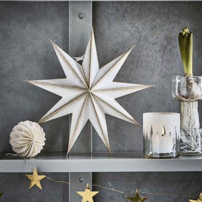 Champagne 9 Point Paper Star