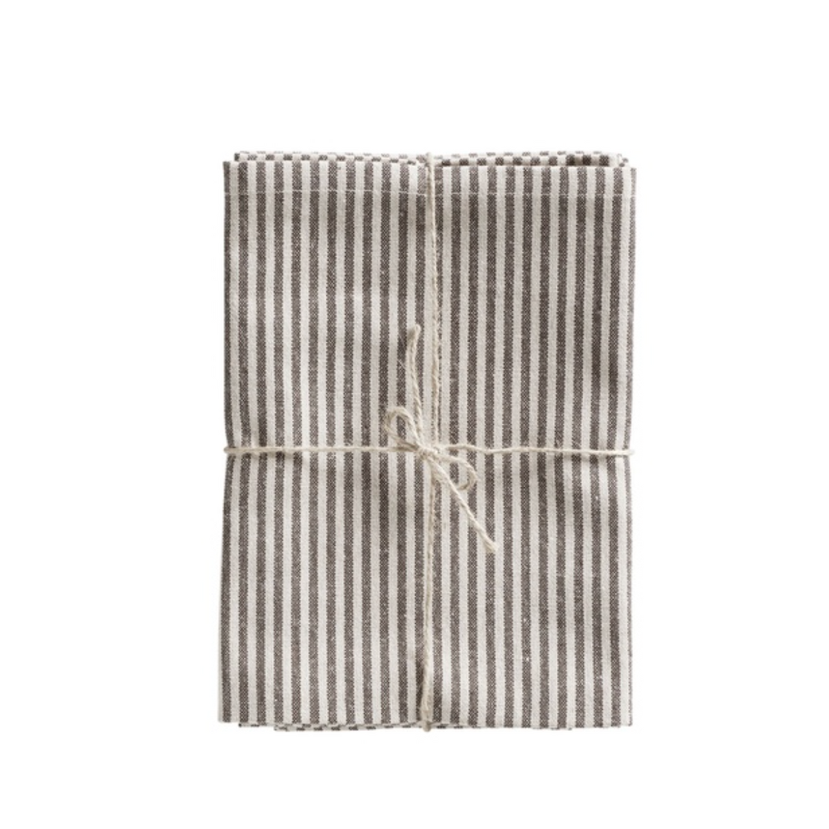 Set of 4 Stripe Cotton Napkins