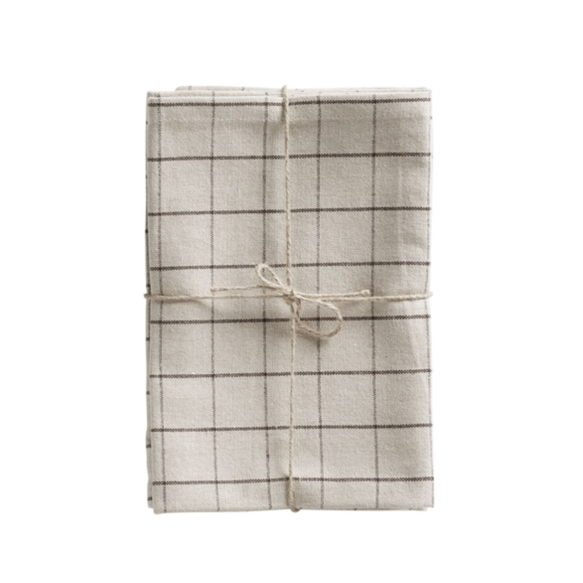 Set of 4 Check Cotton Napkins