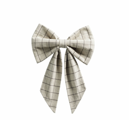 Checked Decorative Bow