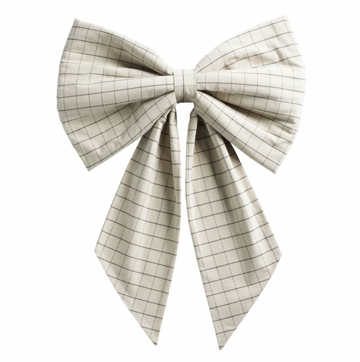 XL Checked Decorative Bow