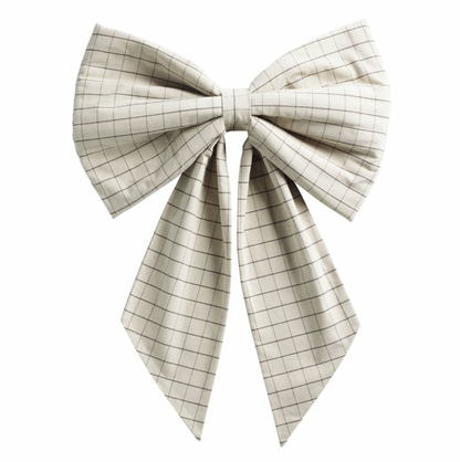 XL Checked Decorative Bow
