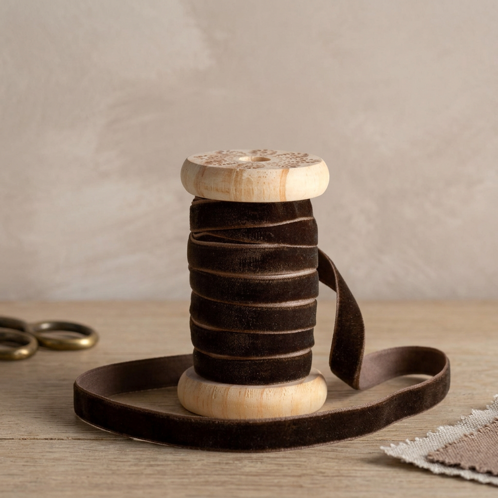 Mocha Velvet Ribbon