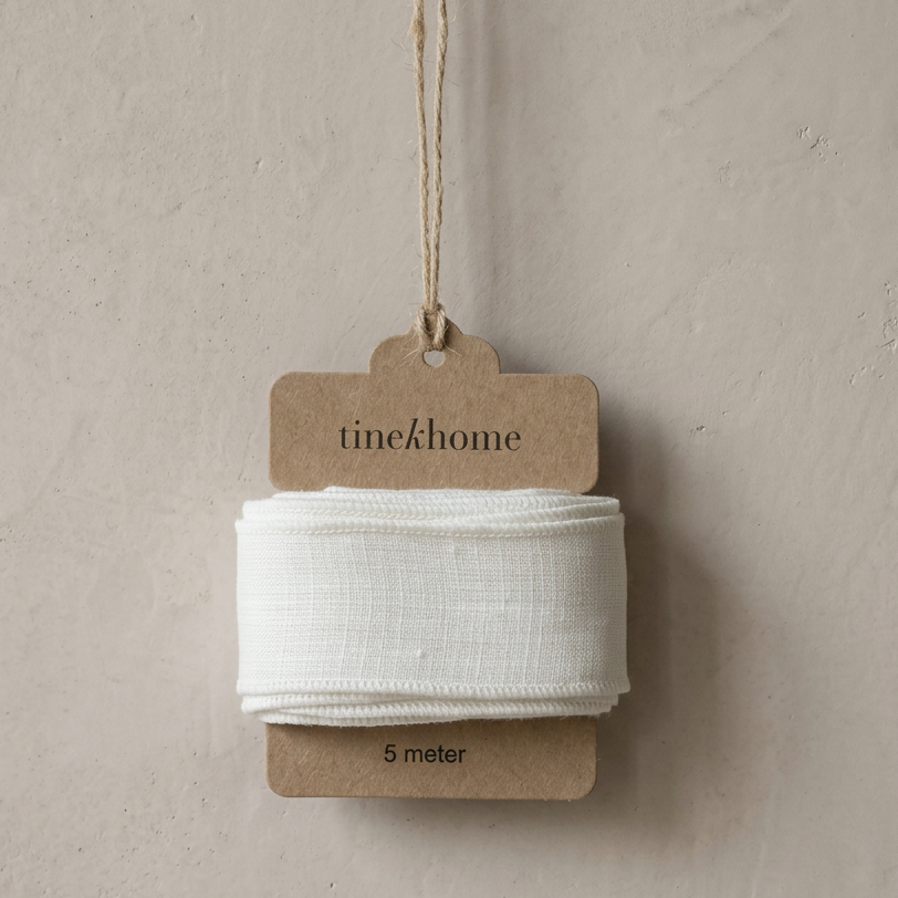 Cream Linen Ribbon