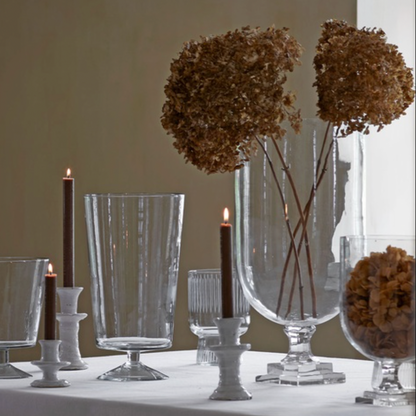 Elegant Glass Hurricane Vase