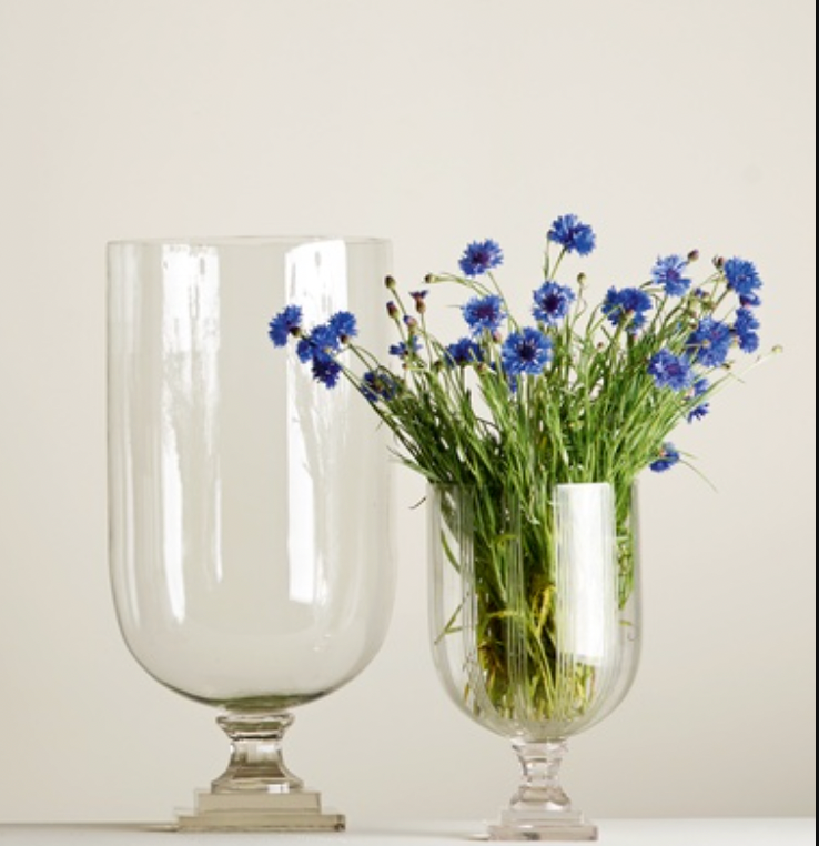 Elegant Glass Hurricane Vase