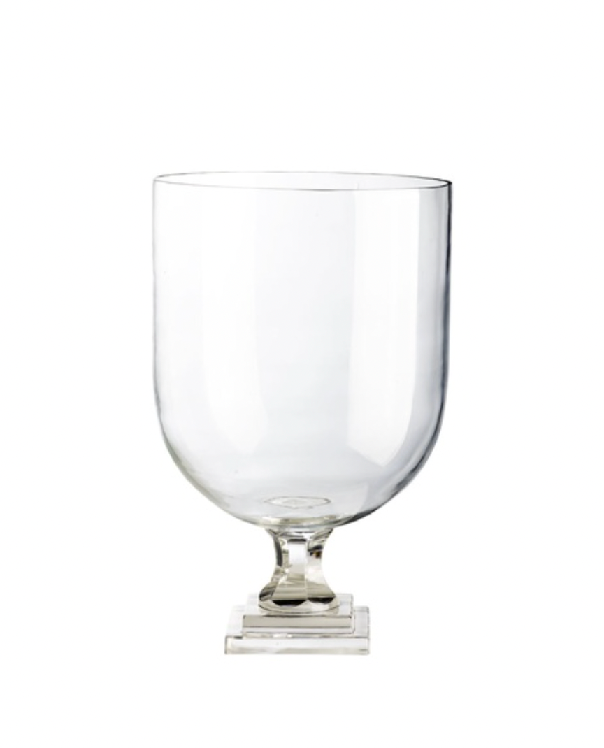 Elegant Glass Hurricane Vase