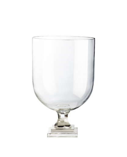 Elegant Glass Hurricane Vase