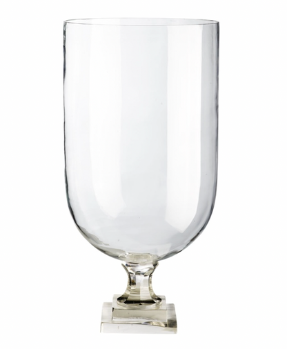 Elegant Glass Hurricane Vase