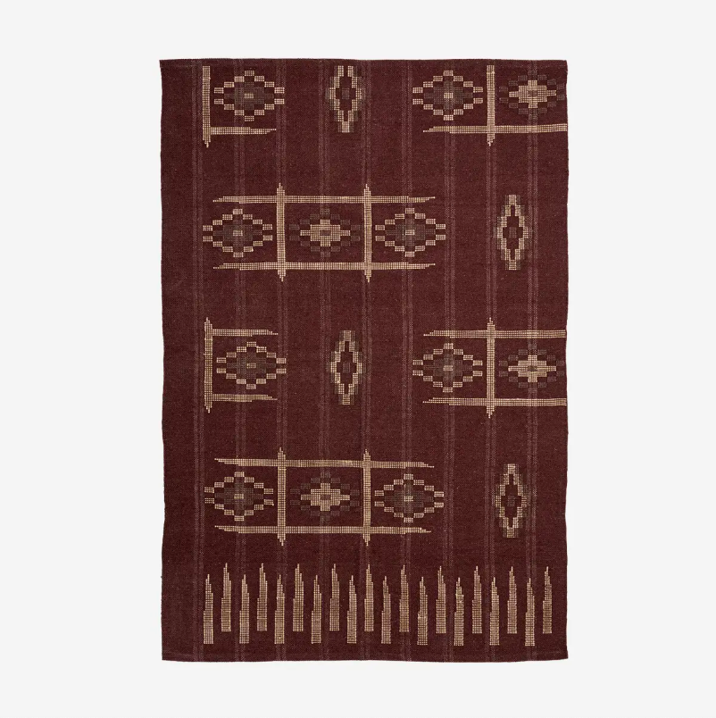 Handwoven Geo Cotton Rug