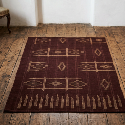 Handwoven Geo Cotton Rug