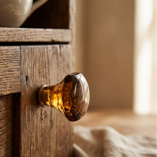 Amber Glass Knob