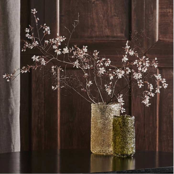 Textured Glass Vases - Design Vintage