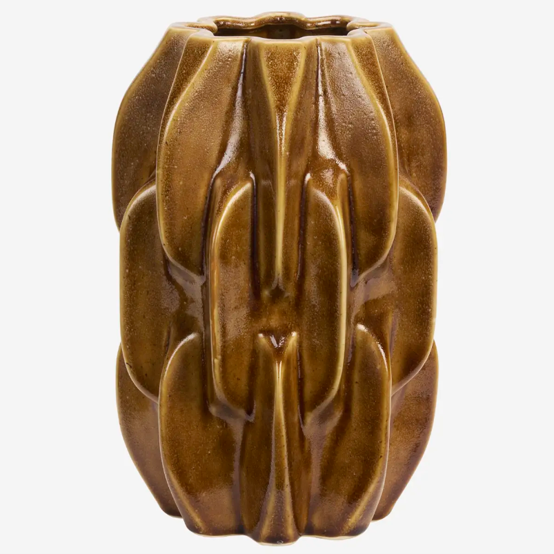 Caramel Sculptural Vase