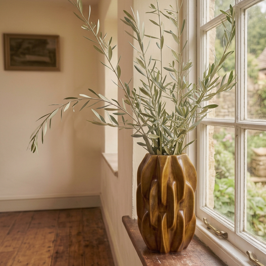 Caramel Sculptural Vase
