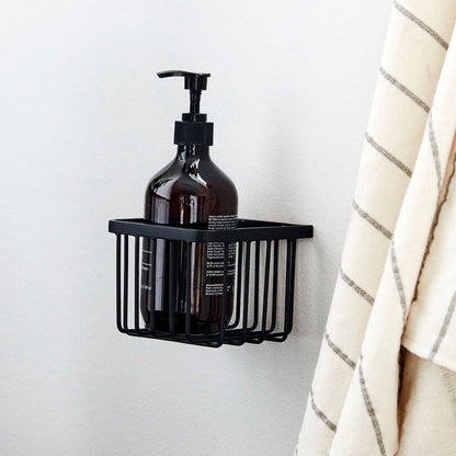 Small Black Bathroom Basket - Design Vintage