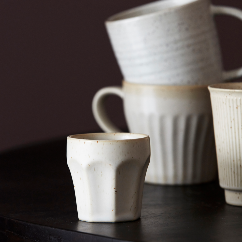 Stoneware Espresso Cup - Design Vintage