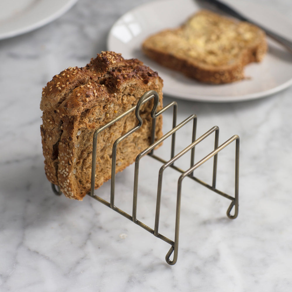 Antique Brass Toast Rack