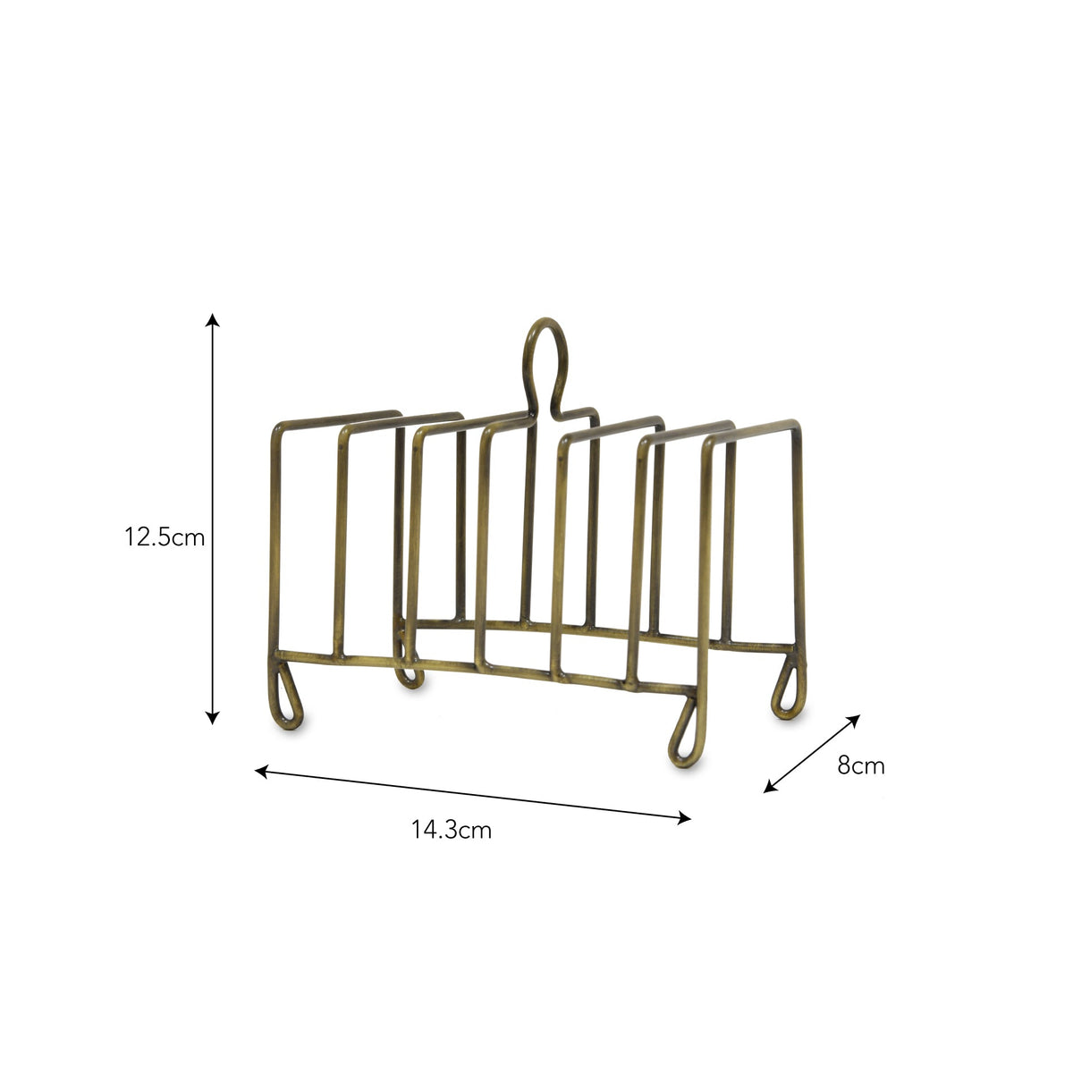 Antique Brass Toast Rack