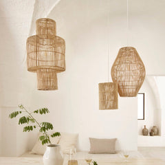 Shaped Rattan Lampshade