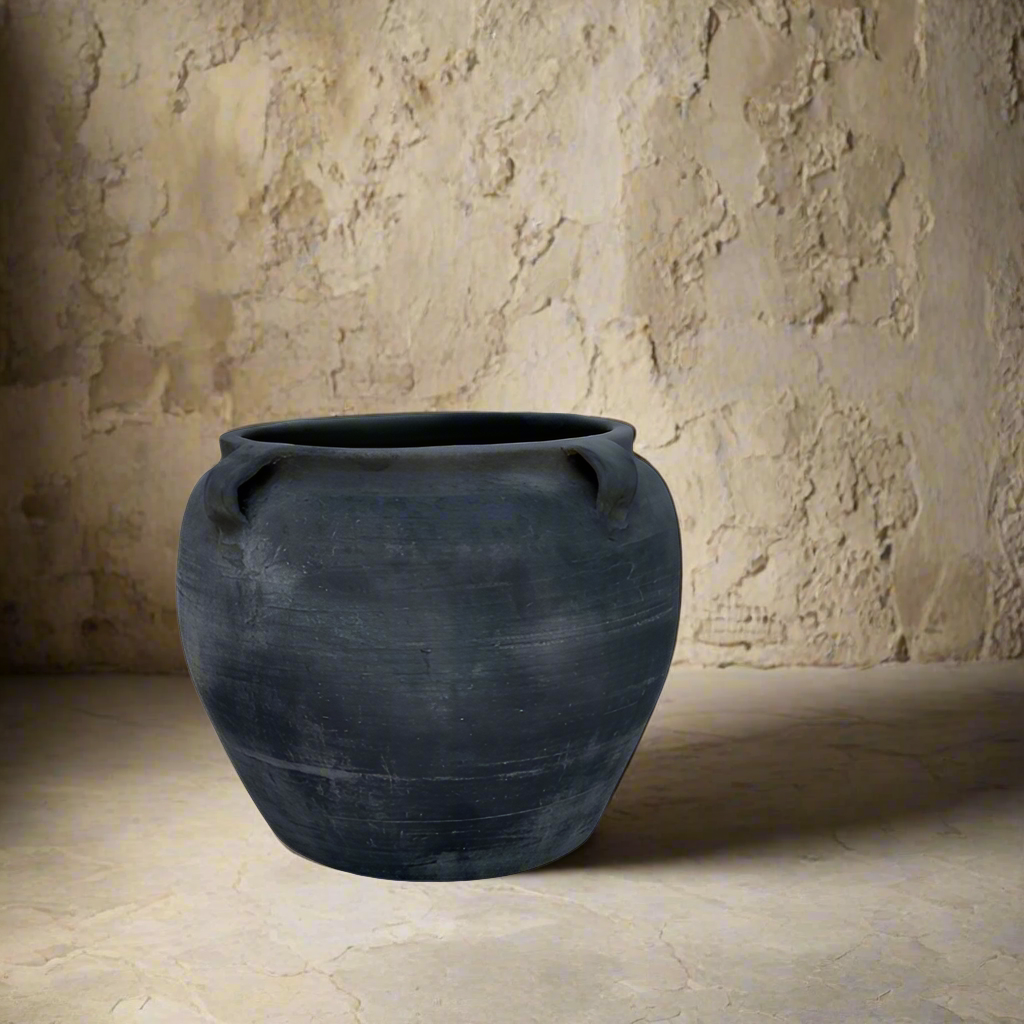 Vintage Dark Lug Pots - Design Vintage
