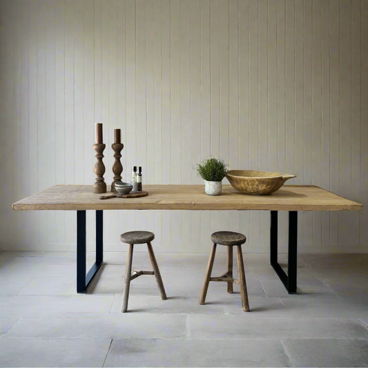 Vintage Elm Dining Table