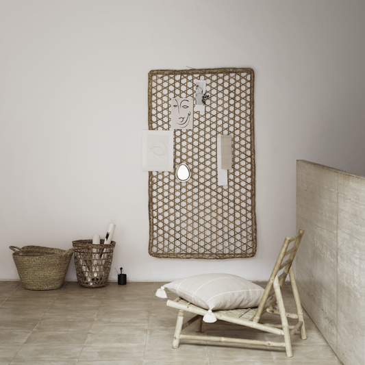 Woven Bamboo Wall Decoration - Design Vintage