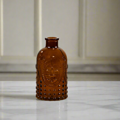 Amber Fleur De Lis Vase