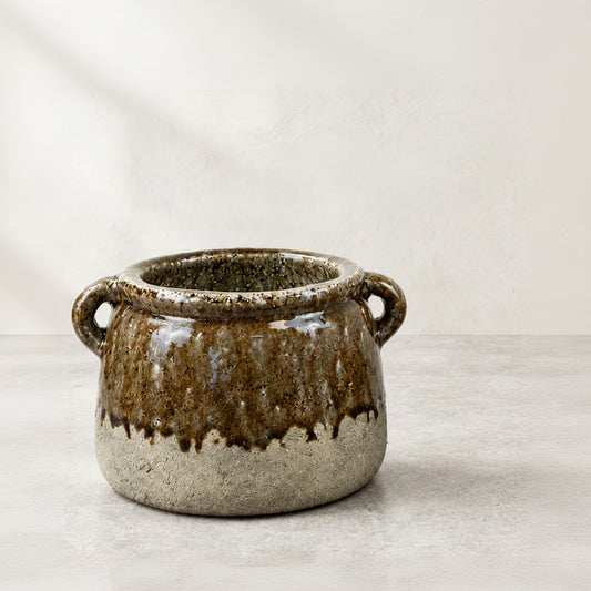 Dipped Stoneware Pot