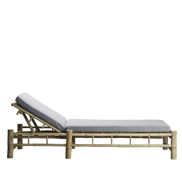 Bamboo Sunbed With Cushion - Design Vintage