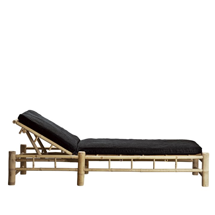 Bamboo Sunbed With Cushion - Design Vintage