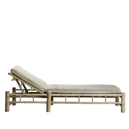 Bamboo Sunbed With Cushion - Design Vintage