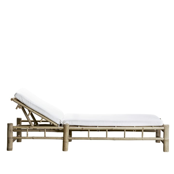 Bamboo Sunbed With Cushion - Design Vintage