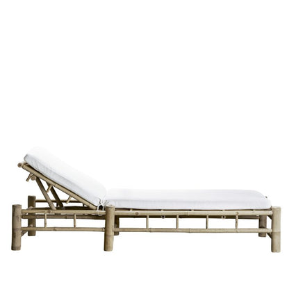 Bamboo Sunbed With Cushion - Design Vintage