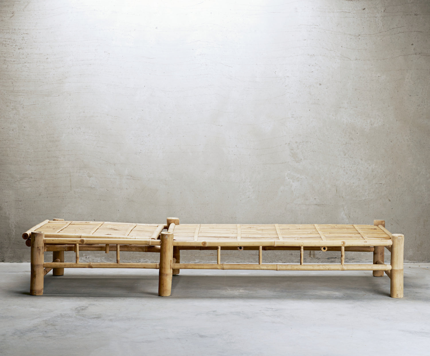 Bamboo Sunbed With Cushion - Design Vintage