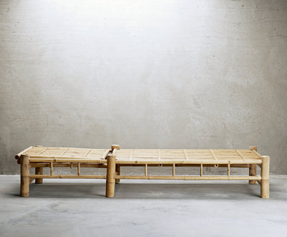 Bamboo Sunbed With Cushion - Design Vintage